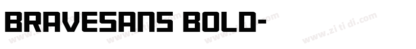 BraveSans Bold字体转换